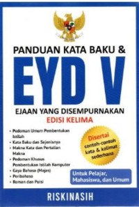 Image of Panduan kata baku dan EYD V : Ejaan yang disempurnakan edisi kelima